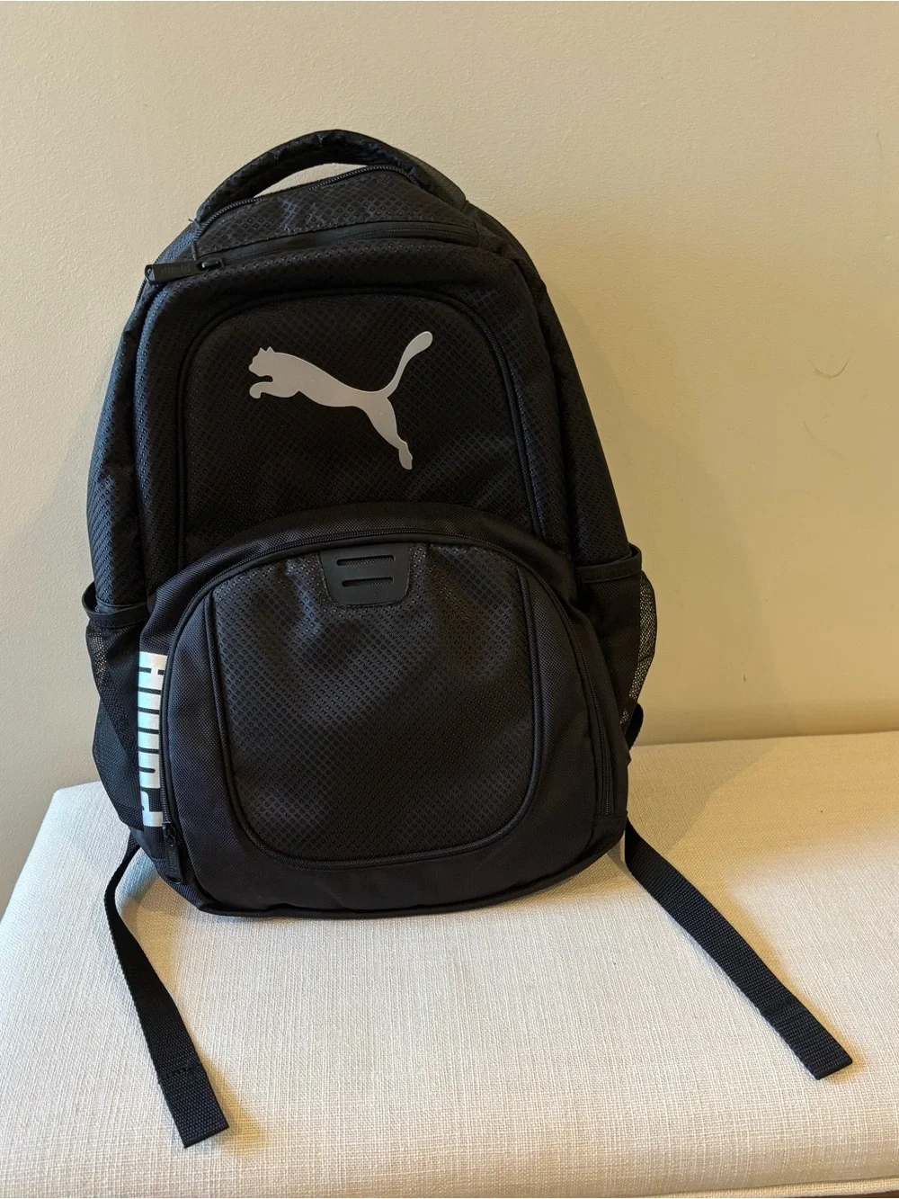 Brand new without tag Puma Black Backpack with White Logo